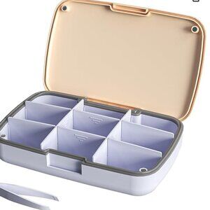 NEW 9 Compartment Pill Organizer